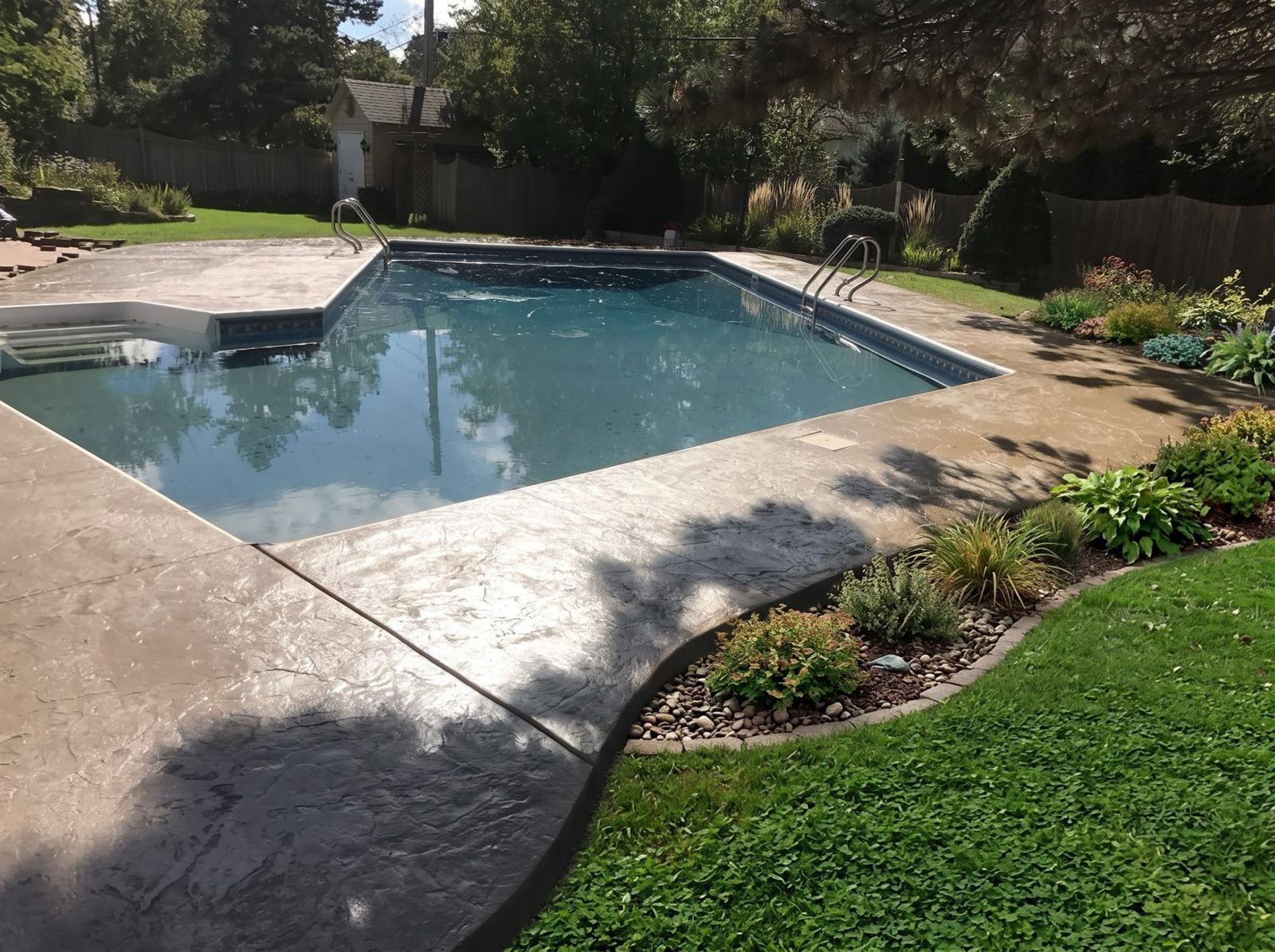 Stamped Pool Deck